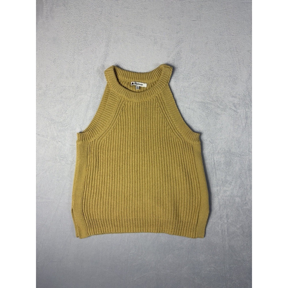 Madewell Women's Yellow Sweater Tank‎ Top Size XXS